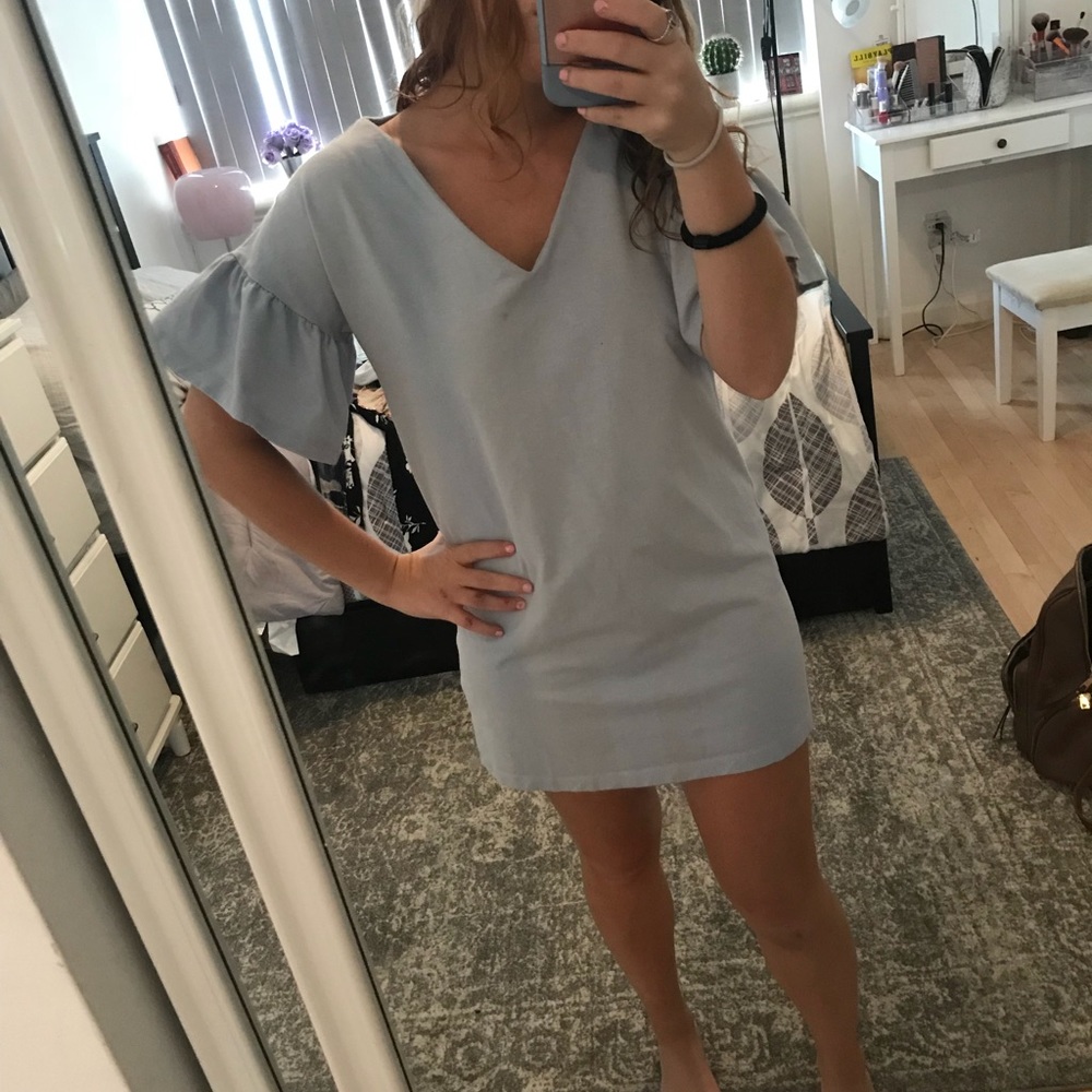 Zara bell-sleeved dress
